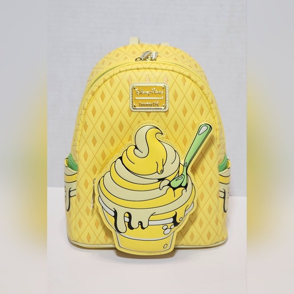 Disney Parks Loungefly Disney Eats Pineapple Swirl Dole Whip Mini Backpack - NWT